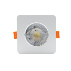 Ruchome kwadratowe oczko podtynkowe białe LED CCT LP-1506/1RS WH Square