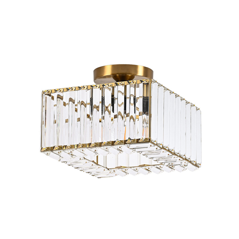 Kwadratowy plafon złoty 1xE27 LP-2910/1C GD square