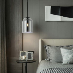 Lampa wisząca dymna 1xE27 LP-8103/1P SM