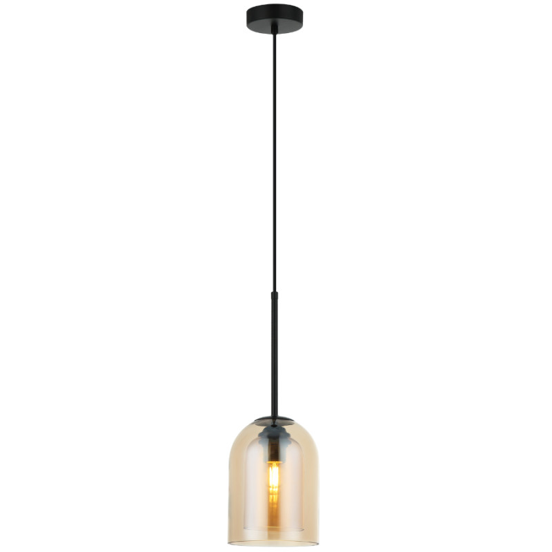 Lampa wisząca bursztynowa 1xE27 LP-8103/1P AM