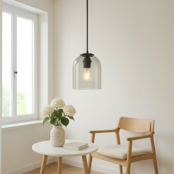 Lampa wisząca transparentna 1xE27 LP-8103/1P TR