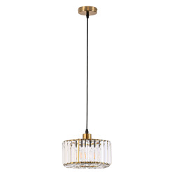 Okrągła lampa wisząca Złota1xE27 LP-2910/1P GD round