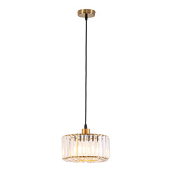 Okrągła lampa wisząca Złota1xE27 LP-2910/1P GD round