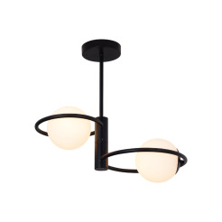 Plafon ring czarna 2 x E14 LP-002/2C ring BK
