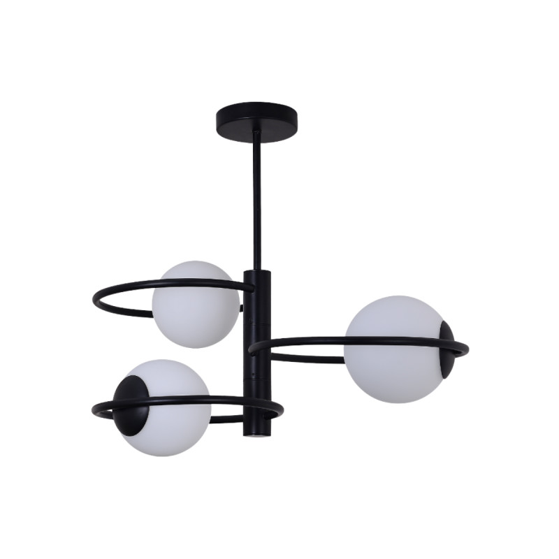 Plafon ring czarna 3x E14 LP-002/3C ring BK