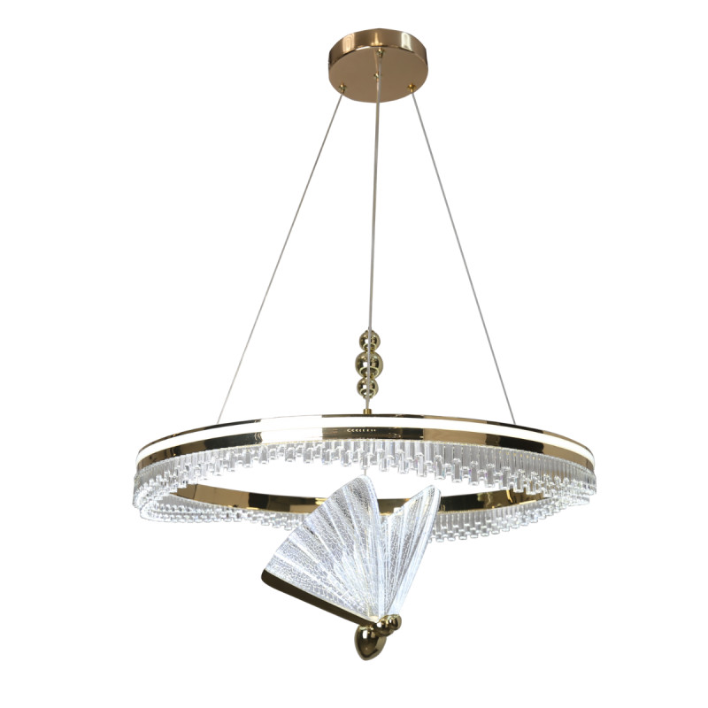 Lampa wisząca Cristal złota LED CCT LP-2515/1P Cristal GD