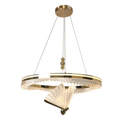 Lampa wisząca Cristal złota LED CCT LP-2515/1P Cristal GD