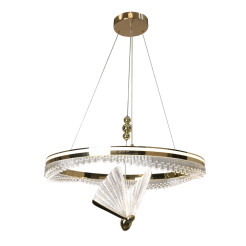 Lampa wisząca Cristal złota LED CCT LP-2515/1P Cristal GD