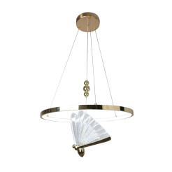 Lampa wisząca Ring złota LED CCT LP-2515/1P GD
