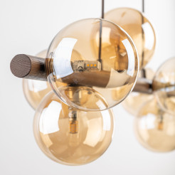 ESTERA WOOD ORZECH BURSZTYN LAMPA WISZĄCA 7XG9 11096