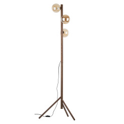 ESTERA WOOD ORZECH BURSZTYN LAMPA PODŁOGOWA 3XG9 16151