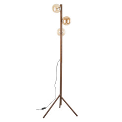 ESTERA WOOD ORZECH BURSZTYN LAMPA PODŁOGOWA 3XG9 16151