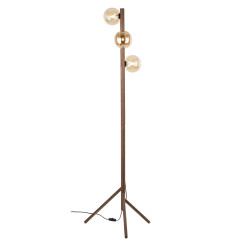 ESTERA WOOD ORZECH BURSZTYN LAMPA PODŁOGOWA 3XG9 16151