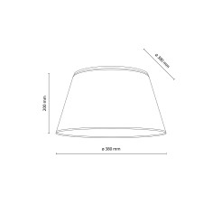 FORMO WHITE LAMPA SUFITOWA 4XE27  500 11205