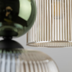 SOPHIA GREEN COGNAC LAMPA WISZĄCA 6XE14 11150