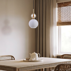 SOPHIA COGNAC WHITE LAMPA WISZACA 1XE14 11590
