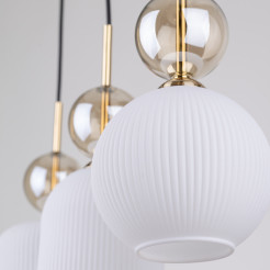 SOPHIA COGNAC WHITE LAMPA WISZĄCA 3XE14 11591