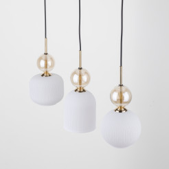 SOPHIA COGNAC WHITE LAMPA WISZĄCA 3XE14 11591