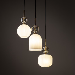 SOPHIA COGNACWHITE LAMPA WISZACA 3XE14 11592