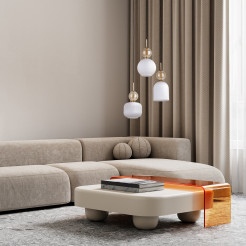 SOPHIA COGNACWHITE LAMPA WISZACA 3XE14 11592