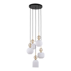 SOPHIA COGNAC WHITE LAMPA WISZACA 5XE14 11593