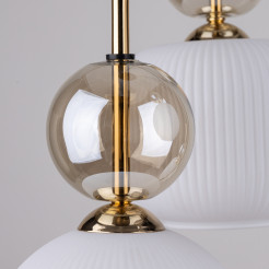 SOPHIA COGNAC WHITE LAMPA WISZACA 5XE14 11593