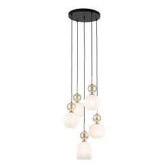 SOPHIA COGNAC WHITE LAMPA WISZACA 5XE14 11593