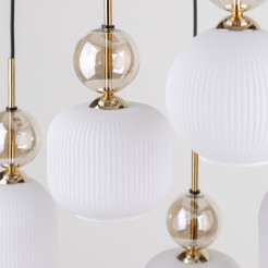 SOPHIA COGNAC WHITE LAMPA WISZĄCA 6XE14 11594