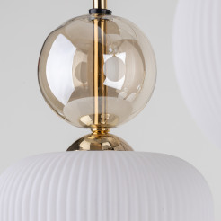 SOPHIA COGNAC WHITE LAMPA WISZĄCA 6XE14 11594