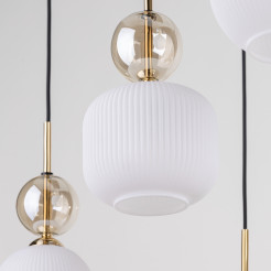 SOPHIA COGNAC WHITE LAMPA WISZĄCA 6XE14 11594