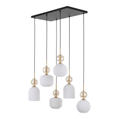 SOPHIA COGNAC WHITE LAMPA WISZĄCA 6XE14 11594
