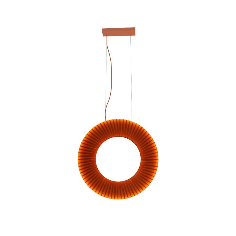 NEXO Z1 - lampa zwieszana pionowa - czerwona terakota - średnica 50 cm - 4000K