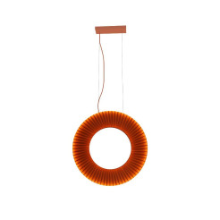 NEXO Z1 - lampa zwieszana pionowa - czerwona terakota - średnica 50 cm - 4000K