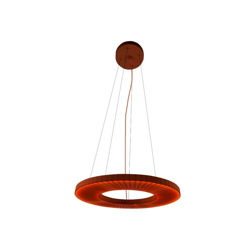 NEXO Z3 - lampa zwieszana pozioma - czerwona terakota - średnica 50 cm - 4000K