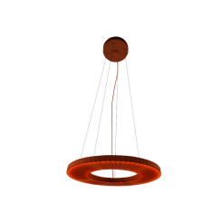NEXO Z3 - lampa zwieszana pozioma - czerwona terakota - średnica 50 cm - 4000K