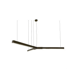 TRIKAL Z - lampa zwieszana - mosiądz patyna mat - średnica 134 cm - 3000K