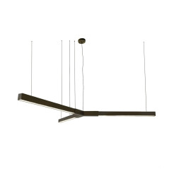 TRIKAL Z - lampa zwieszana - mosiądz patyna mat - średnica 174 cm - 3000K