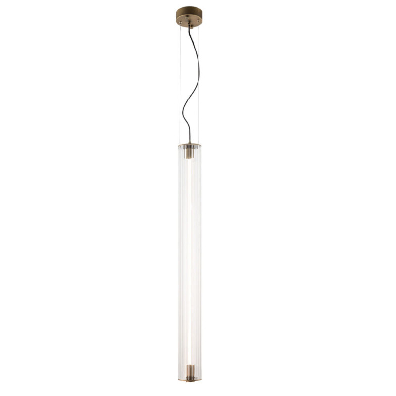 MEREZI 1 - lampa wisząca pojedyncza - mosiądz patyna mat - 3000K