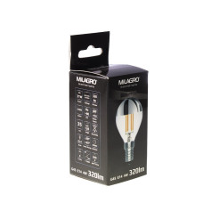 Żarówka Filamentowa LED 4W G45 E14 2700K TOP SILVER ML1373
