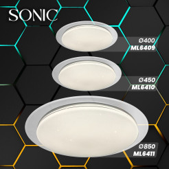 Plafon SONIC 35W LED Ø450 mm ML6410