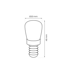 Żarówka LED 1,5W ST22 E14 3000K Do Lodówek EKZA8264