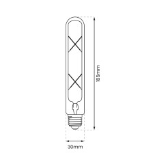 Żarówka Filamentowa LED 4W T30 E27 2700K Amber EKZF8018