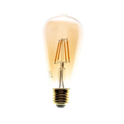 Żarówka Filamentowa LED 6W ST64 E27 2700K Amber EKZF8017