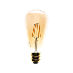 Żarówka Filamentowa LED 6W ST64 E27 2700K Amber EKZF8017