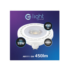 Żarówka LED 6W AR111 GU10 4000K/ Biały AR8036