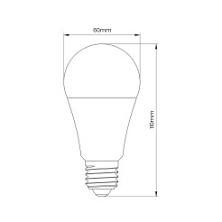 Żarówka LED 6W A60 E27 3000K Zmierzchowo-Ruchowa EK8047