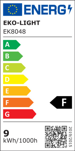 Żarówka LED 9W A60 E27 3000K Zmierzchowa EK8048