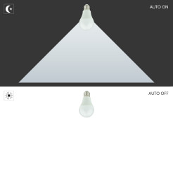Żarówka LED 9W A60 E27 3000K Zmierzchowa EK8048