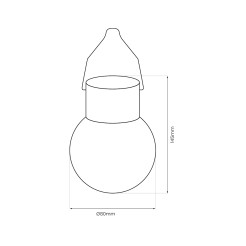 Lampa Solarna Ring RGB IP44 EKO0585