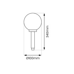 Lampka ogrodowa solarna kulka EKO0595
